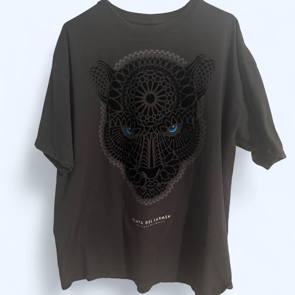 Kara Men's Black and Brown T-shirt